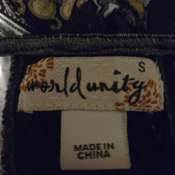 Chic Black and Gold Paisley Women's Blouse - Picture 4 of 5